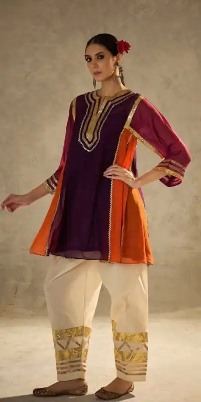 ST 1169 Wine Black Chinon Salwar Suit with Gotta Patti Work. Available at ₹1849 only. Delivery 4-6 Working Days. Shop now. | Jump Suits, Salwar suit, Designer Suits, Casual Suits, Creative suits, Palazzo Suits, Party Wear Suits, Patiala Suits, Straight Suits