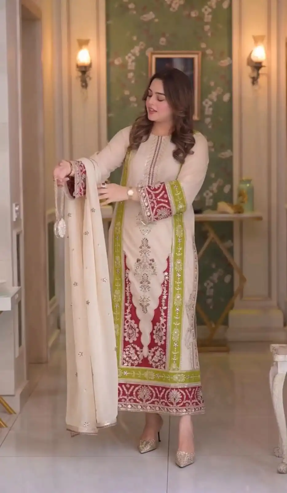 AD 238 Cream Roman Silk Salwar Suit Perfect for Wedding, Party, Lohri, Onam, Reception – . Grab it for ₹2399. Delivery 4-6 Working Days. Shop now. | Jump Suits, Salwar suit, Designer Suits, Casual Suits, Creative suits, Palazzo Suits, Party Wear Suits, Patiala Suits, Straight Suits