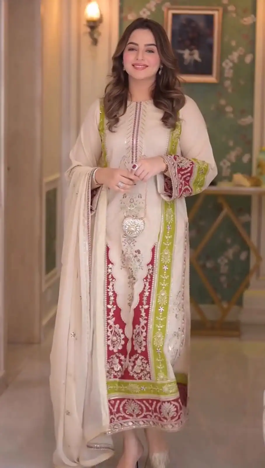 AD 238 Cream Roman Silk Salwar Suit Perfect for Wedding, Party, Lohri, Onam, Reception – . Grab it for ₹2399. Delivery 4-6 Working Days. Shop now. | Jump Suits, Salwar suit, Designer Suits, Casual Suits, Creative suits, Palazzo Suits, Party Wear Suits, Patiala Suits, Straight Suits