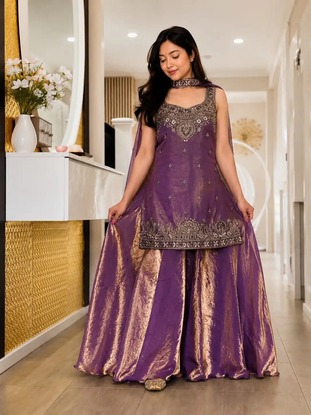 MF 489 Purple Pure Frendy Silk Zari Work & Embroidery Work Salwar Suit . Special Price ₹2099. Delivery 4-6 Working Days. Shop now. | Jump Suits, Salwar suit, Designer Suits, Casual Suits, Creative suits, Palazzo Suits, Party Wear Suits, Patiala Suits, Straight Suits