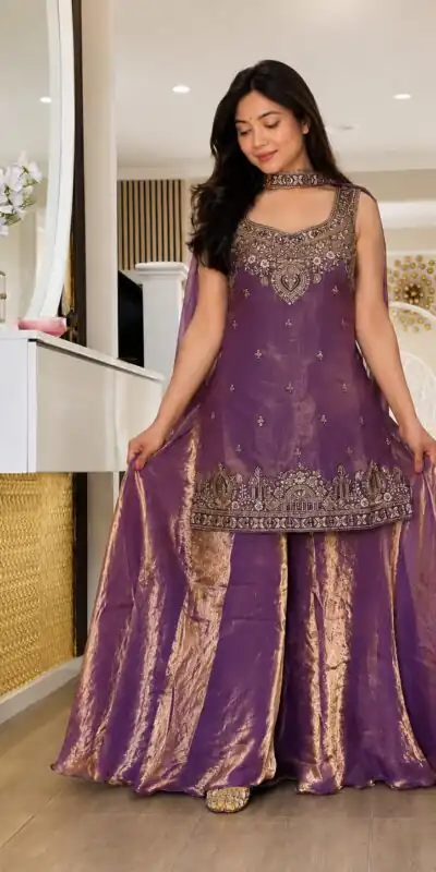 MF 489 Purple Pure Frendy Silk Zari Work & Embroidery Work Salwar Suit . Special Price ₹2099. Delivery 4-6 Working Days. Shop now. | Jump Suits, Salwar suit, Designer Suits, Casual Suits, Creative suits, Palazzo Suits, Party Wear Suits, Patiala Suits, Straight Suits