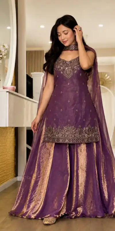 MF 489 Purple Pure Frendy Silk Zari Work & Embroidery Work Salwar Suit . Special Price ₹2099. Delivery 4-6 Working Days. Shop now. | Jump Suits, Salwar suit, Designer Suits, Casual Suits, Creative suits, Palazzo Suits, Party Wear Suits, Patiala Suits, Straight Suits