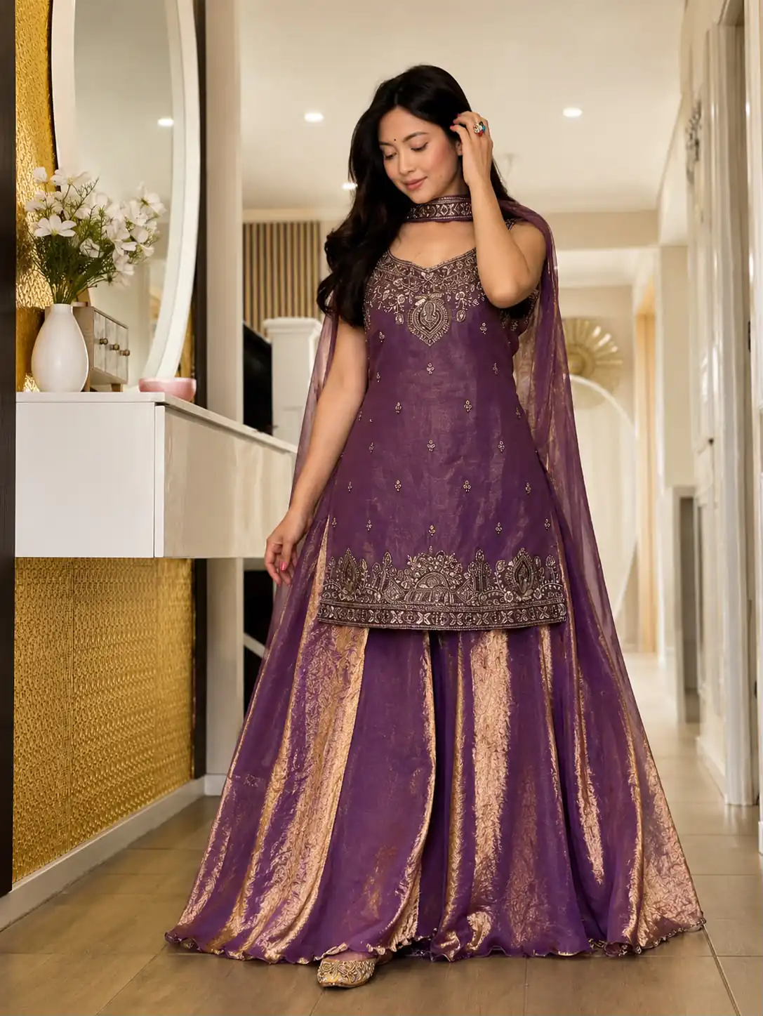 MF 489 Purple Pure Frendy Silk Zari Work & Embroidery Work Salwar Suit . Special Price ₹2099. Delivery 4-6 Working Days. Shop now. | Jump Suits, Salwar suit, Designer Suits, Casual Suits, Creative suits, Palazzo Suits, Party Wear Suits, Patiala Suits, Straight Suits