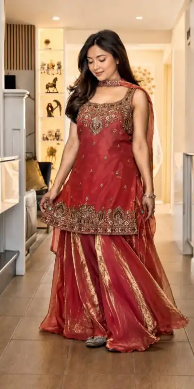 MF 489 Red in Pure Frendy Silk Zari Work & Embroidery Work Salwar Suit . Special Price ₹2099. Delivery 4-6 Working Days. Shop now. | Jump Suits, Salwar suit, Designer Suits, Casual Suits, Creative suits, Palazzo Suits, Party Wear Suits, Patiala Suits, Straight Suits