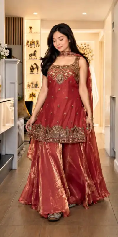 MF 489 Red in Pure Frendy Silk Zari Work & Embroidery Work Salwar Suit . Special Price ₹2099. Delivery 4-6 Working Days. Shop now. | Jump Suits, Salwar suit, Designer Suits, Casual Suits, Creative suits, Palazzo Suits, Party Wear Suits, Patiala Suits, Straight Suits