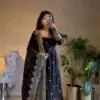 JF 033 Black in Maroon Georgette Sequins Work & Embroidery Work Gown . Introductory Price ₹2099. Delivery 4-6 Working Days. Shop now. | Gowns, Bollywood Gowns, Creative Gowns, Designer Gowns, Embroidered Gowns, Party Wear Gowns
