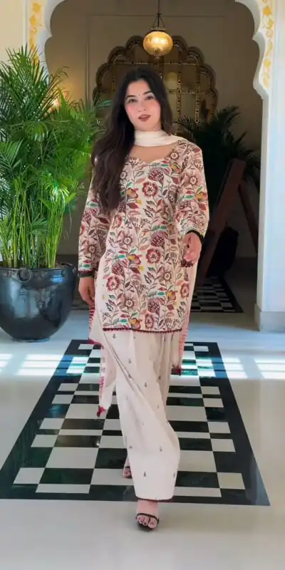 MF 532 Cream Color Cream Cambric Cotton Salwar Suit with Digital Print. Get it for ₹1999. Delivery 4-6 Working Days. Shop now. | Jump Suits, Salwar suit, Designer Suits, Casual Suits, Creative suits, Palazzo Suits, Party Wear Suits, Patiala Suits, Straight Suits