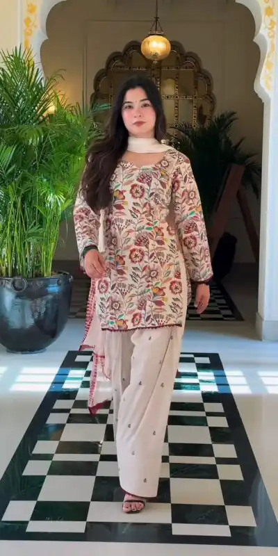 MF 532 Cream Color Cream Cambric Cotton Salwar Suit with Digital Print. Get it for ₹1999. Delivery 4-6 Working Days. Shop now. | Jump Suits, Salwar suit, Designer Suits, Casual Suits, Creative suits, Palazzo Suits, Party Wear Suits, Patiala Suits, Straight Suits