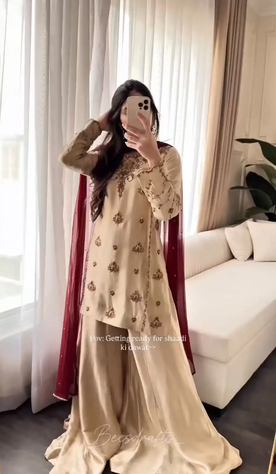 WW 1272 Cream Pure Natural Crep Salwar Suit with Moti Work & Embroidery Work. Affordable Price ₹1949. Delivery 4-6 Working Days. Shop now. | Jump Suits, Salwar suit, Designer Suits, Casual Suits, Creative suits, Palazzo Suits, Party Wear Suits, Patiala Suits, Straight Suits