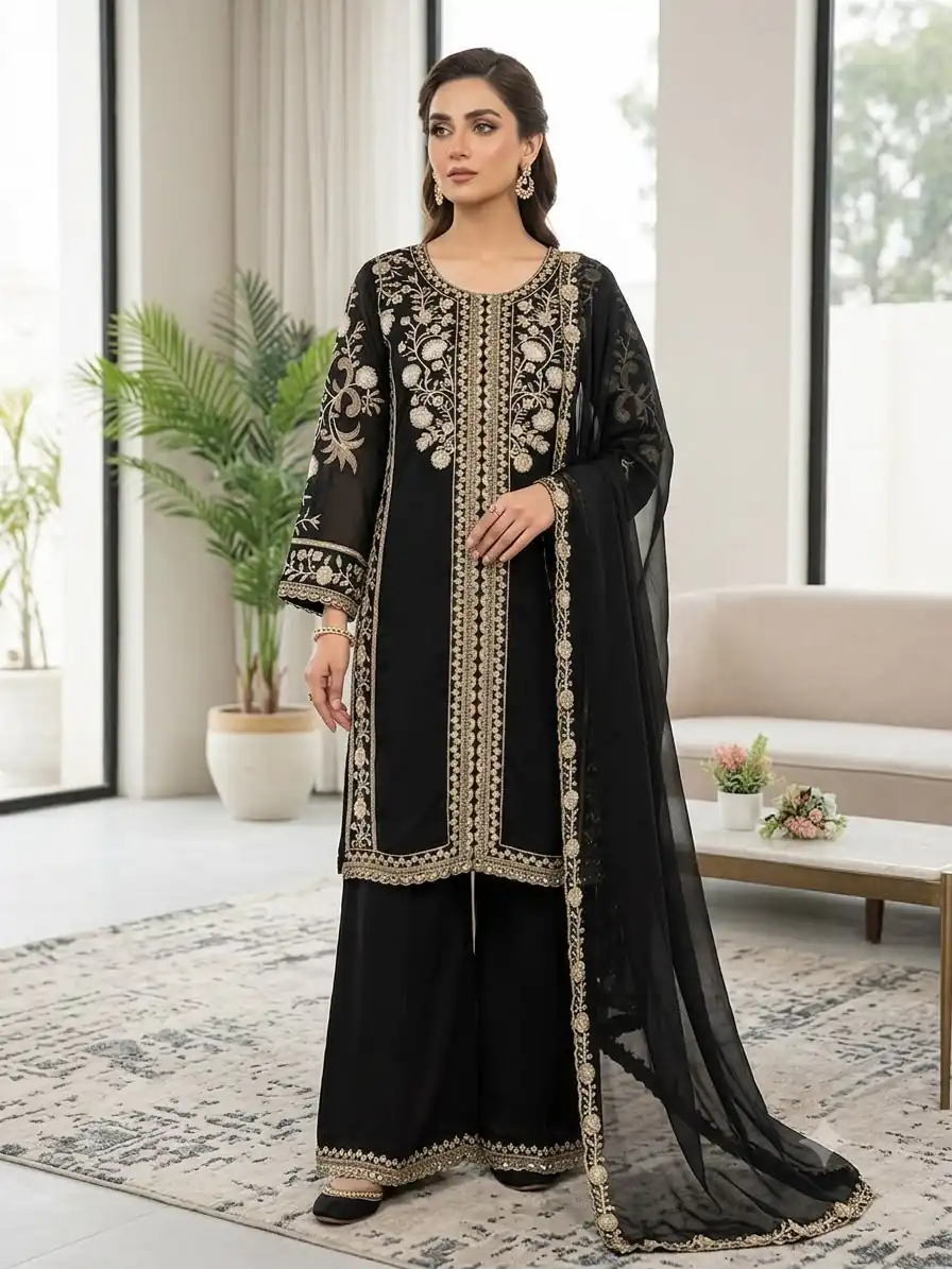LG 2122 Black | Roman Salwar Suit with Sequins Work & Embroidery Work. Special Price ₹2149. Delivery 4-6 Working Days. Shop now. | Jump Suits, Salwar suit, Designer Suits, Casual Suits, Creative suits, Palazzo Suits, Party Wear Suits, Patiala Suits, Straight Suits