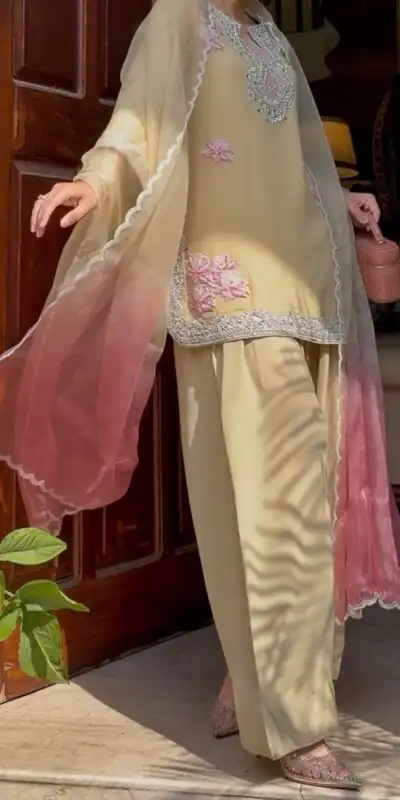 KD 1626 Cream Rayon Butti Silk Salwar Suit with Embroidery Work. Special Price ₹2099. Delivery 4-6 Working Days. Shop now. | Jump Suits, Salwar suit, Designer Suits, Casual Suits, Creative suits, Palazzo Suits, Party Wear Suits, Patiala Suits, Straight Suits