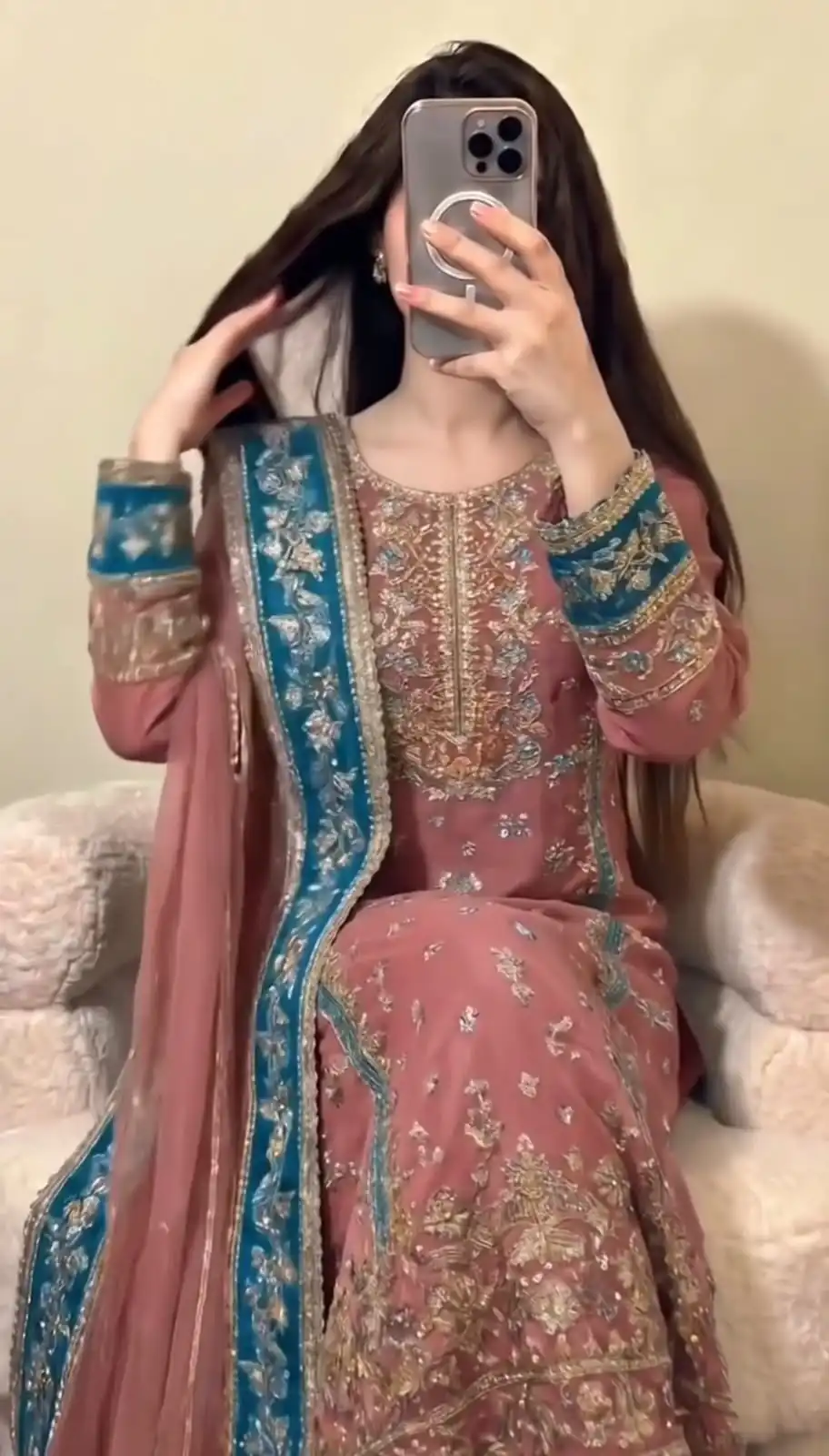 ZSR 3175 Peach Fox Georgette Salwar Suit with Embroidery Work & Sequins Work. Grab it for ₹2399. Delivery 4-6 Working Days. Shop now. | Jump Suits, Salwar suit, Designer Suits, Casual Suits, Creative suits, Palazzo Suits, Party Wear Suits, Patiala Suits, Straight Suits
