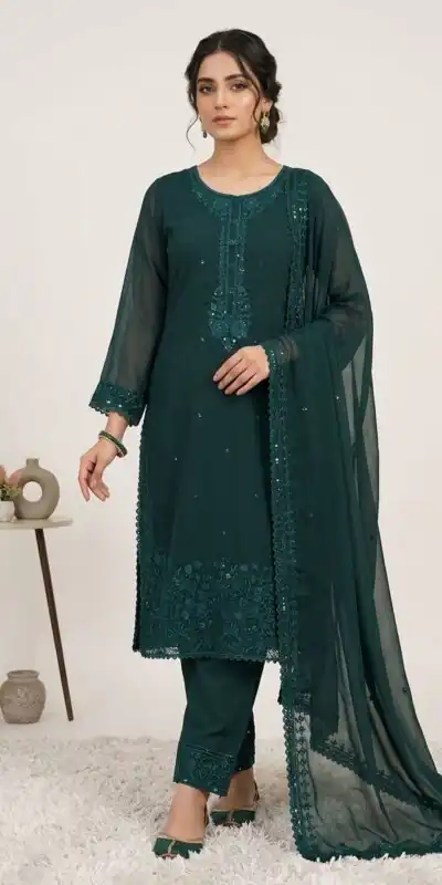 LG 2117 Teal Color Faux Georgette Salwar Suit with Designer Work. Affordable Price ā¹2049. Delivery 4-6 Working Days. Shop now. | Jump Suits, Salwar suit, Designer Suits, Casual Suits, Creative suits, Palazzo Suits, Party Wear Suits, Patiala Suits, Straight Suits