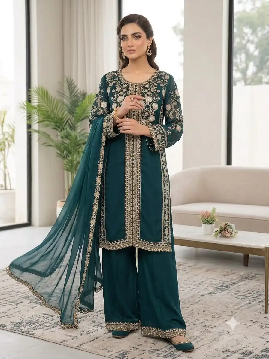 LG 2122 Teal | Roman Salwar Suit with Sequins Work & Embroidery Work. Special Price ₹2149. Delivery 4-6 Working Days. Shop now. | Jump Suits, Salwar suit, Designer Suits, Casual Suits, Creative suits, Palazzo Suits, Party Wear Suits, Patiala Suits, Straight Suits