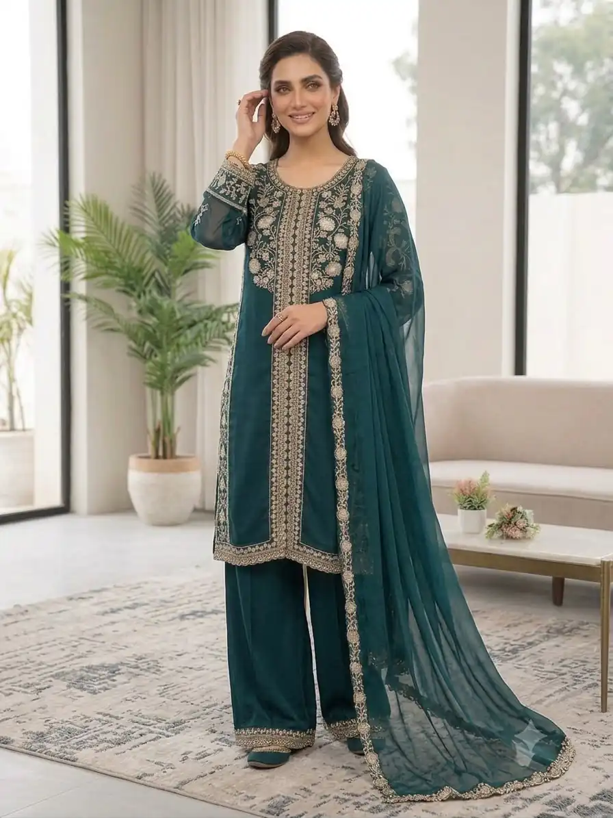 LG 2122 Teal | Roman Salwar Suit with Sequins Work & Embroidery Work. Special Price ₹2149. Delivery 4-6 Working Days. Shop now. | Jump Suits, Salwar suit, Designer Suits, Casual Suits, Creative suits, Palazzo Suits, Party Wear Suits, Patiala Suits, Straight Suits