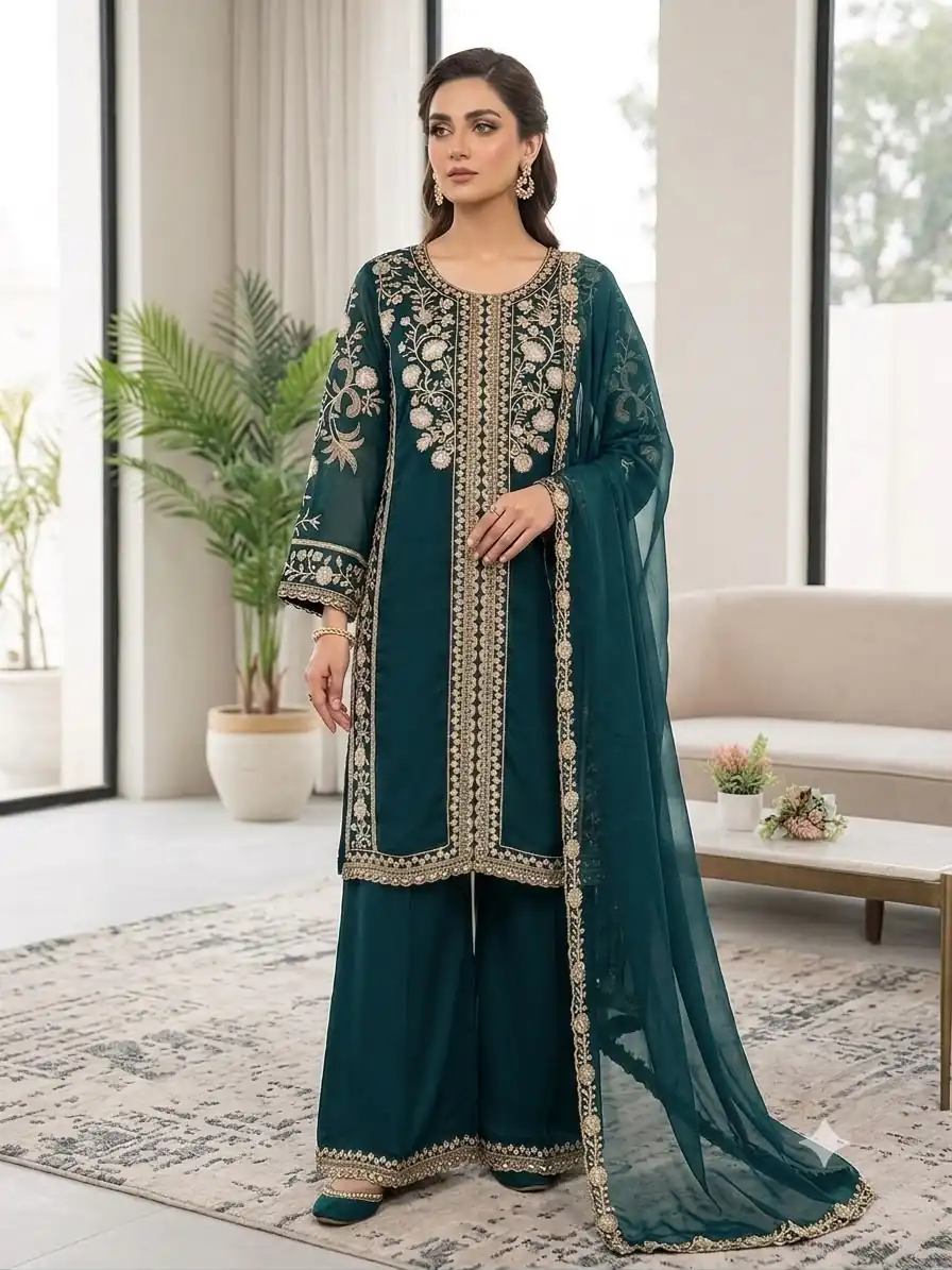 LG 2122 Teal | Roman Salwar Suit with Sequins Work & Embroidery Work. Special Price ₹2149. Delivery 4-6 Working Days. Shop now. | Jump Suits, Salwar suit, Designer Suits, Casual Suits, Creative suits, Palazzo Suits, Party Wear Suits, Patiala Suits, Straight Suits