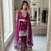 WW 1250 Wine Faux Georgette With 5 mm Sequence Work Salwar Suit Wedding, Party, Festive, Events Etc. Expected Delivery 4-6 Working Days @2399/- | Jump Suits, Salwar suit, Designer Suits, Casual Suits, Creative suits, Palazzo Suits, Party Wear Suits, Patiala Suits, Straight Suits