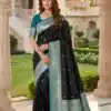 MB 6079 Black Soft Banarasi Silk Saree with Zari Work & Moti Work. Introductory Price ₹1949. Delivery 4-6 Working Days. Shop now. | Sarees, Bollywood Sarees, Creative Sarees, Designer Sarees, Embroidered Sarees, Ethnic Saree, Modern Digital sarees, Party Wear Sarees