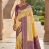 MB 6079 Cream Soft Banarasi Silk Saree with Zari Work & Moti Work. Introductory Price ₹1949. Delivery 4-6 Working Days. Shop now. | Sarees, Bollywood Sarees, Creative Sarees, Designer Sarees, Embroidered Sarees, Ethnic Saree, Modern Digital sarees, Party Wear Sarees