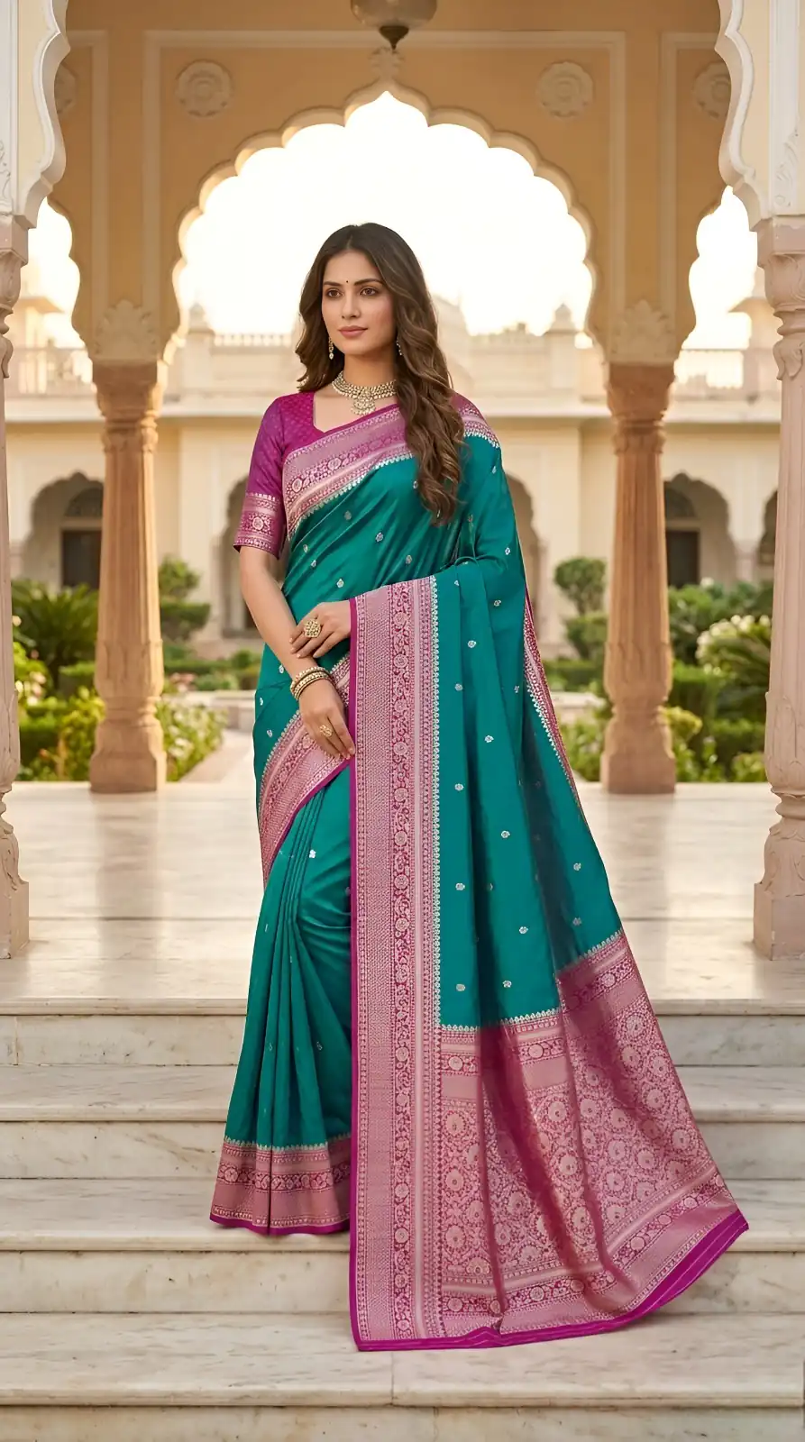 MB 6079 Firozi Soft Banarasi Silk Saree with Zari Work & Moti Work. Introductory Price ₹1949. Delivery 4-6 Working Days. Shop now. | Sarees, Bollywood Sarees, Creative Sarees, Designer Sarees, Embroidered Sarees, Ethnic Saree, Modern Digital sarees, Party Wear Sarees