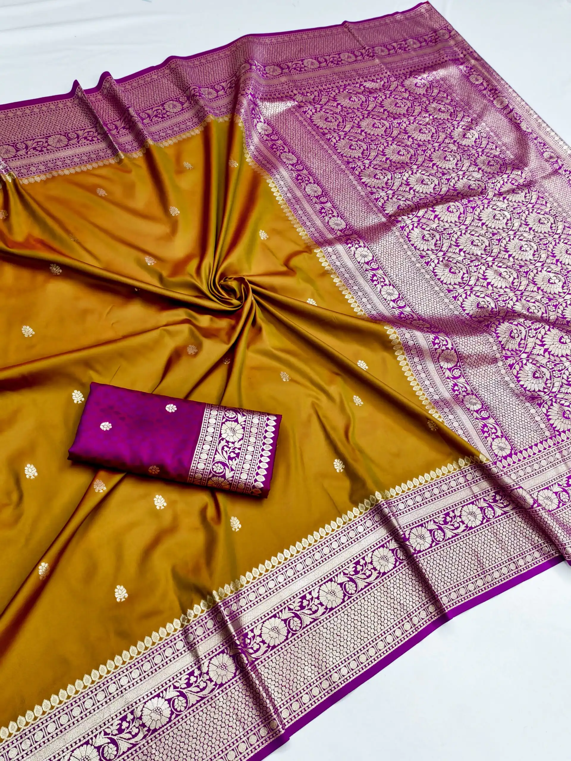 MB 6079 Mustered Soft Banarasi Silk Saree with Zari Work & Moti Work. Introductory Price ₹1949. Delivery 4-6 Working Days. Shop now. | Sarees, Bollywood Sarees, Creative Sarees, Designer Sarees, Embroidered Sarees, Ethnic Saree, Modern Digital sarees, Party Wear Sarees