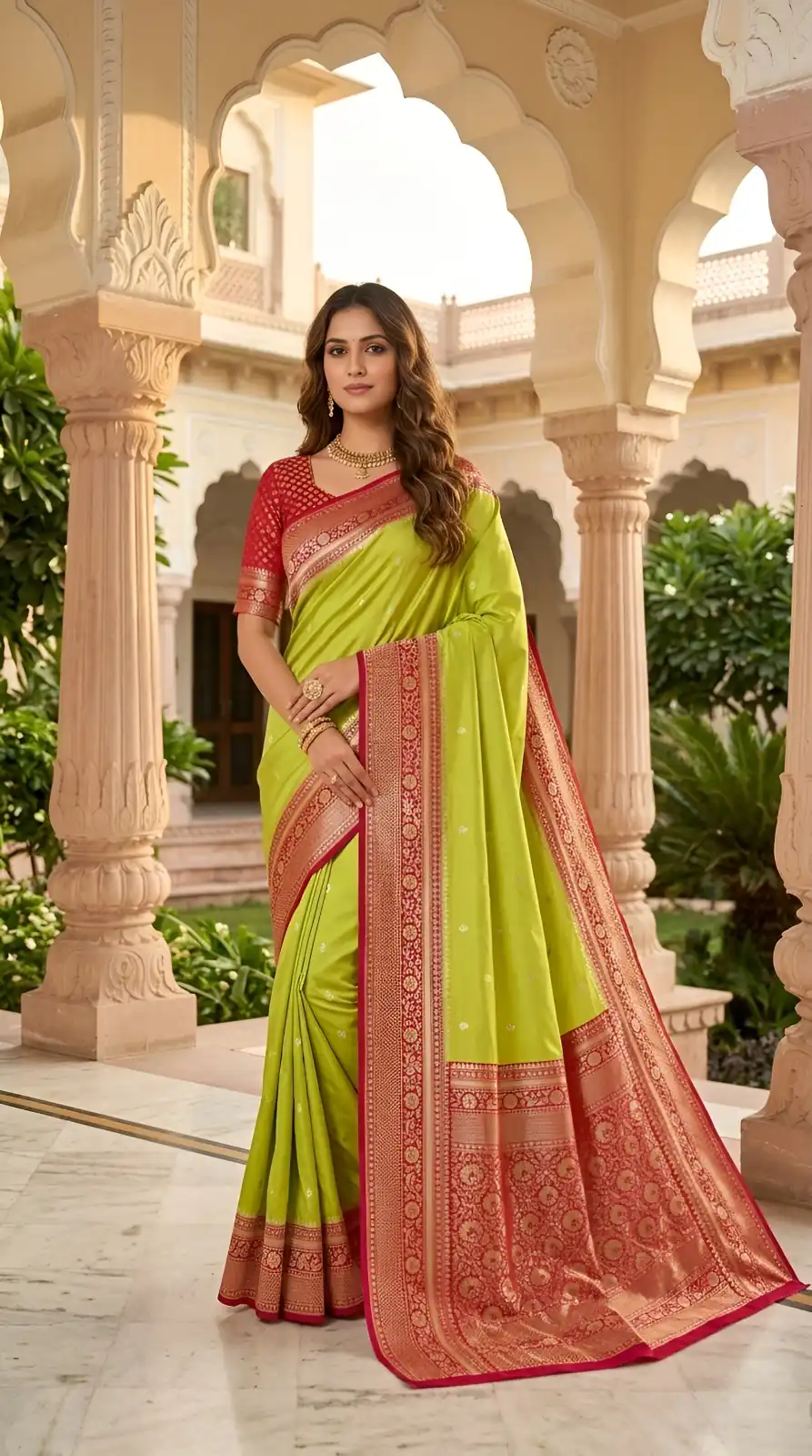 MB 6079 Parrot Green Soft Banarasi Silk Saree with Zari Work & Moti Work. Introductory Price ₹1949. Delivery 4-6 Working Days. Shop now. | Sarees, Bollywood Sarees, Creative Sarees, Designer Sarees, Embroidered Sarees, Ethnic Saree, Modern Digital sarees, Party Wear Sarees