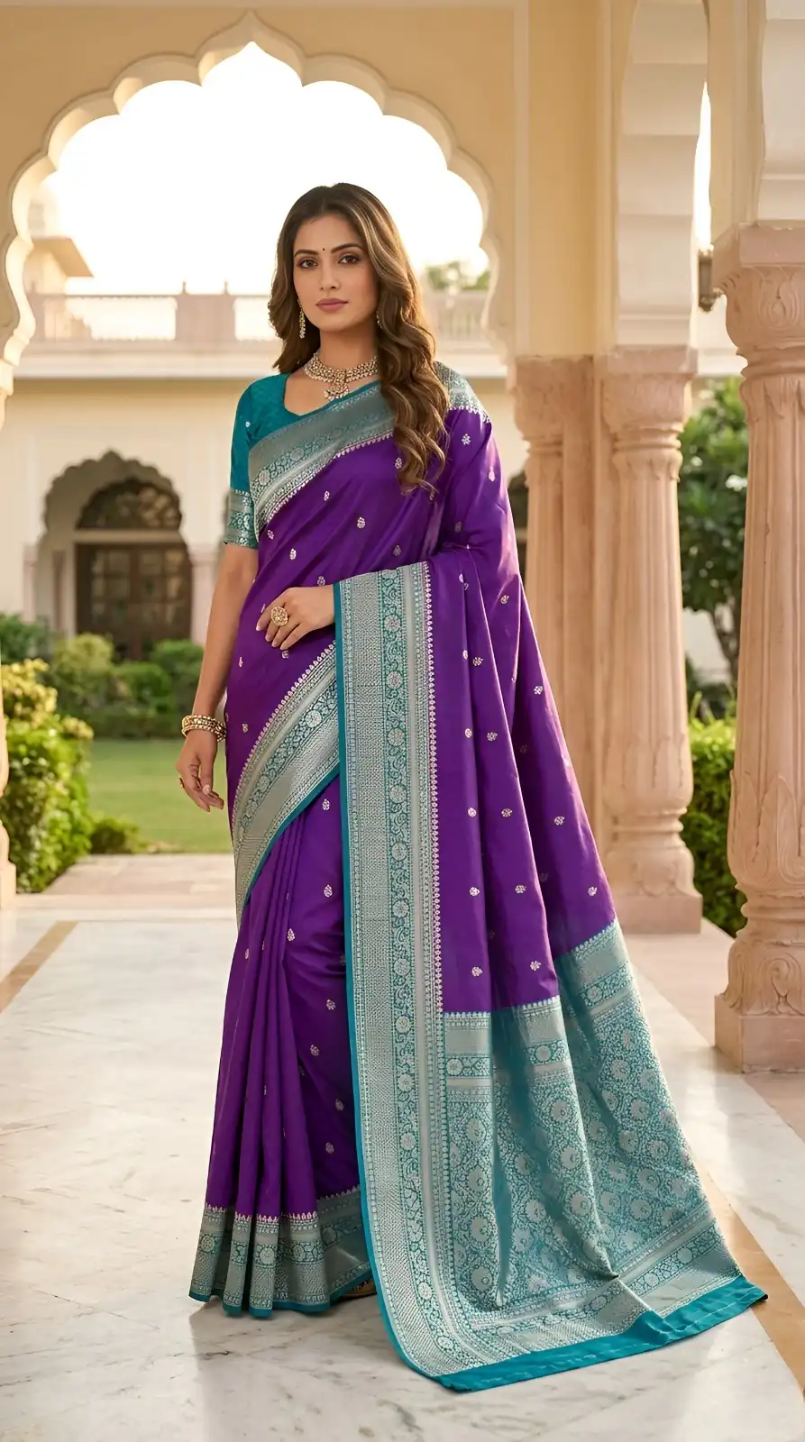 MB 6079 Purple Soft Banarasi Silk Saree with Zari Work & Moti Work. Introductory Price ₹1949. Delivery 4-6 Working Days. Shop now. | Sarees, Bollywood Sarees, Creative Sarees, Designer Sarees, Embroidered Sarees, Ethnic Saree, Modern Digital sarees, Party Wear Sarees