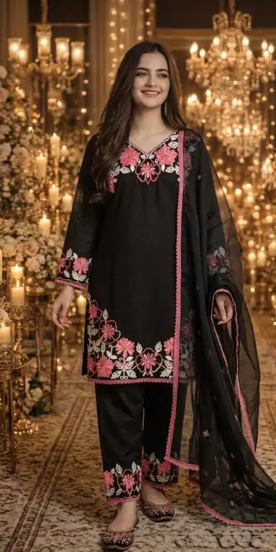 AD 235 Black Satin Rayon Salwar Suit Perfect for Wedding, Party, Haldi, Holi, Housewarming – . Now at just ₹1949. Delivery 4-6 Working Days. Shop now. | Jump Suits, Salwar suit, Designer Suits, Casual Suits, Creative suits, Palazzo Suits, Party Wear Suits, Patiala Suits, Straight Suits