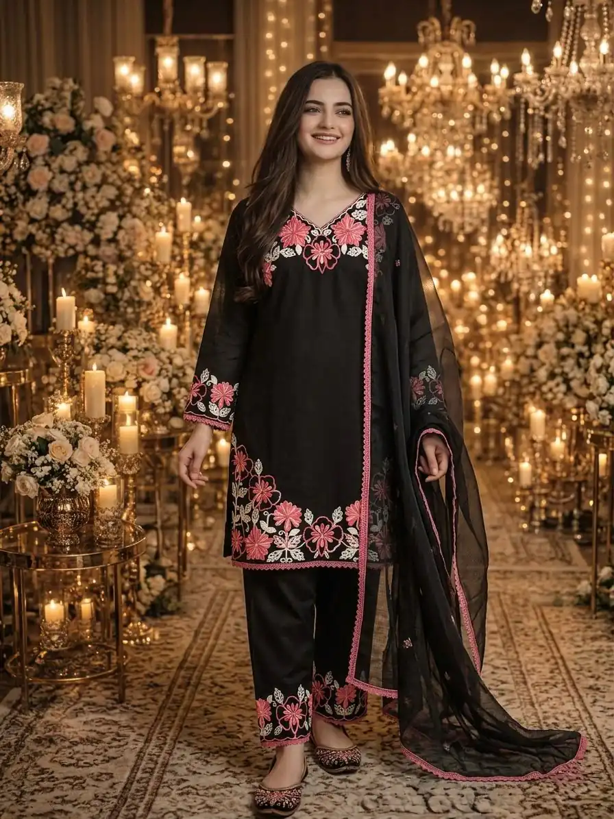 AD 235 Black Satin Rayon Salwar Suit Perfect for Wedding, Party, Haldi, Holi, Housewarming – . Now at just ₹1949. Delivery 4-6 Working Days. Shop now. | Jump Suits, Salwar suit, Designer Suits, Casual Suits, Creative suits, Palazzo Suits, Party Wear Suits, Patiala Suits, Straight Suits