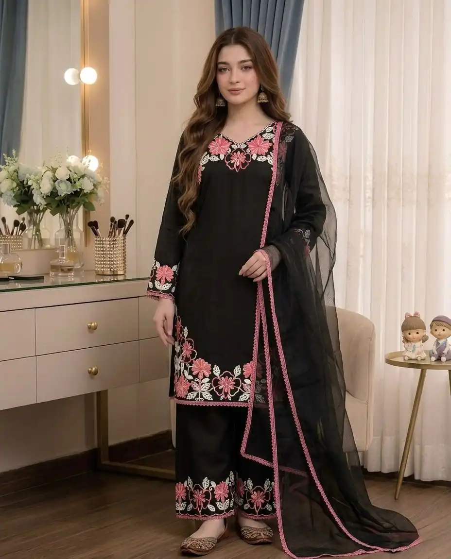 AD 235 Black Satin Rayon Salwar Suit Perfect for Wedding, Party, Haldi, Holi, Housewarming – . Now at just ₹1949. Delivery 4-6 Working Days. Shop now. | Jump Suits, Salwar suit, Designer Suits, Casual Suits, Creative suits, Palazzo Suits, Party Wear Suits, Patiala Suits, Straight Suits