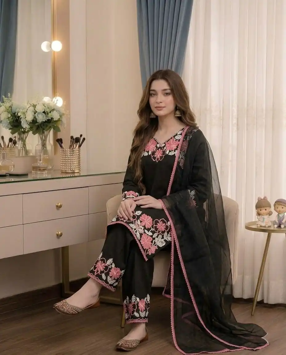 AD 235 Black Satin Rayon Salwar Suit Perfect for Wedding, Party, Haldi, Holi, Housewarming – . Now at just ₹1949. Delivery 4-6 Working Days. Shop now. | Jump Suits, Salwar suit, Designer Suits, Casual Suits, Creative suits, Palazzo Suits, Party Wear Suits, Patiala Suits, Straight Suits