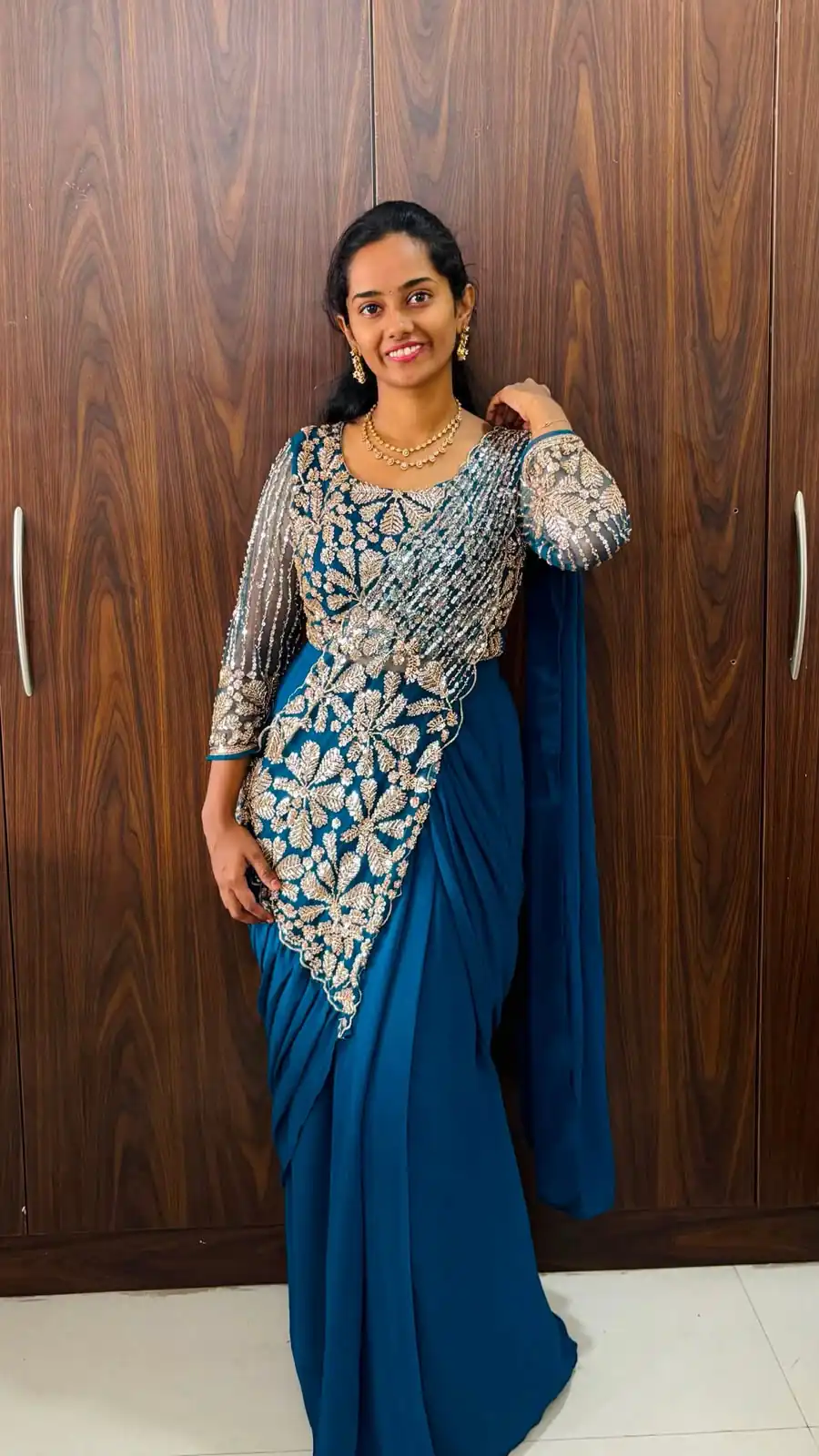 ST 1201 Blue in Faux Georgette Zari Work & Embroidery Work Saree. Special Price ₹1899. Delivery 4-6 Working Days. Shop now. | Sarees, Bollywood Sarees, Creative Sarees, Designer Sarees, Embroidered Sarees, Ethnic Saree, Modern Digital sarees, Party Wear Sarees