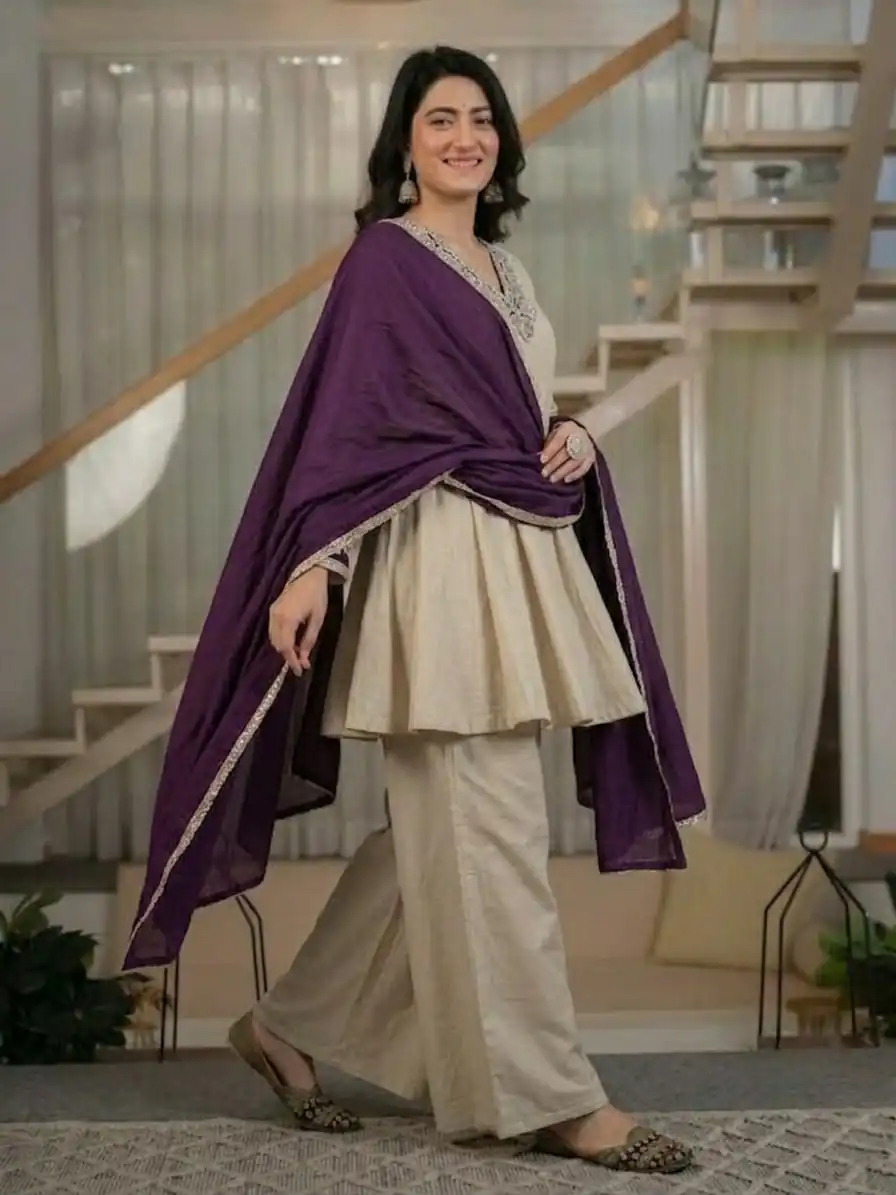 NF 1290 Cream Roman Silk Salwar Suit with Embroidery Work & Sequins Work. Now at just ₹2049. Delivery 4-6 Working Days. Shop now. | Jump Suits, Salwar suit, Designer Suits, Casual Suits, Creative suits, Palazzo Suits, Party Wear Suits, Patiala Suits, Straight Suits