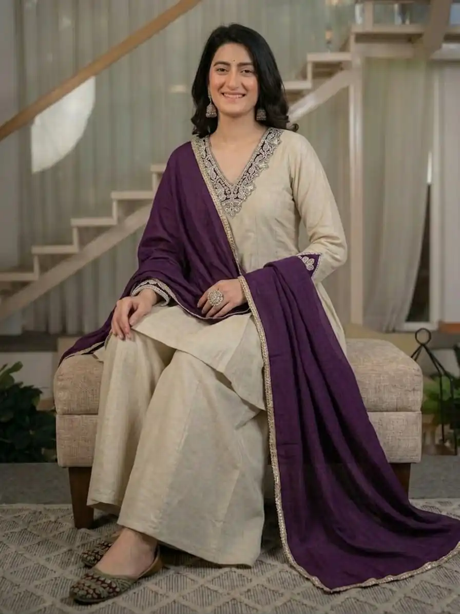 NF 1290 Cream Roman Silk Salwar Suit with Embroidery Work & Sequins Work. Now at just ₹2049. Delivery 4-6 Working Days. Shop now. | Jump Suits, Salwar suit, Designer Suits, Casual Suits, Creative suits, Palazzo Suits, Party Wear Suits, Patiala Suits, Straight Suits