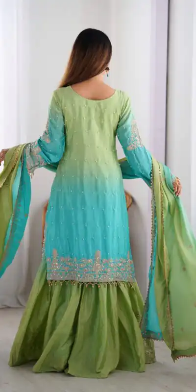 SP 01 Green Color Chinon Silk Designer Work Salwar Suit in Get it for ₹2499. Delivery 4-6 Working Days. Best Online Shop now. | Jump Suits, Salwar suit, Designer Suits, Casual Suits, Creative suits, Palazzo Suits, Party Wear Suits, Patiala Suits, Straight Suits