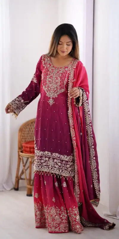 SP 01 Red Color Chinon Silk Designer Work Salwar Suit in Get it for ₹2499. Delivery 4-6 Working Days. Best Online Shop now. | Jump Suits, Salwar suit, Designer Suits, Casual Suits, Creative suits, Palazzo Suits, Party Wear Suits, Patiala Suits, Straight Suits