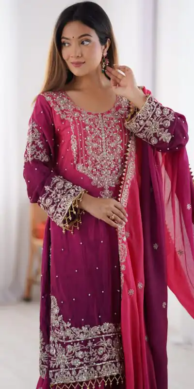SP 01 Red Color Chinon Silk Designer Work Salwar Suit in Get it for ₹2499. Delivery 4-6 Working Days. Best Online Shop now. | Jump Suits, Salwar suit, Designer Suits, Casual Suits, Creative suits, Palazzo Suits, Party Wear Suits, Patiala Suits, Straight Suits