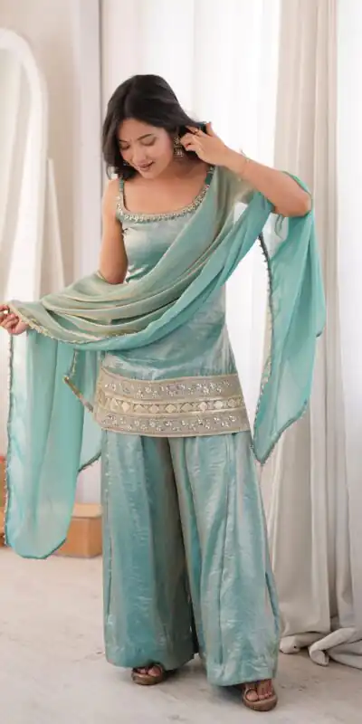 ZSR 3177 Sea Green in Doremon Crush Embroidery Work & Mirror Work Salwar Suit . Best Price ₹2099. Delivery 4-6 Working Days. Shop now. | Jump Suits, Salwar suit, Designer Suits, Casual Suits, Creative suits, Palazzo Suits, Party Wear Suits, Patiala Suits, Straight Suits