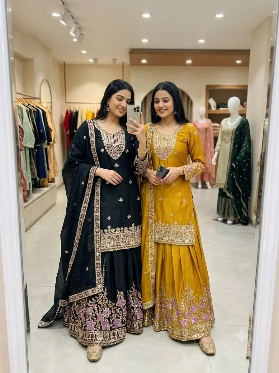 WW 1273 Black Chinon Silk Salwar Suit with Embroidery Work & Sequins Work. Get it for ₹2499. Delivery 4-6 Working Days. Shop now. | Jump Suits, Salwar suit, Designer Suits, Casual Suits, Creative suits, Palazzo Suits, Party Wear Suits, Patiala Suits, Straight Suits