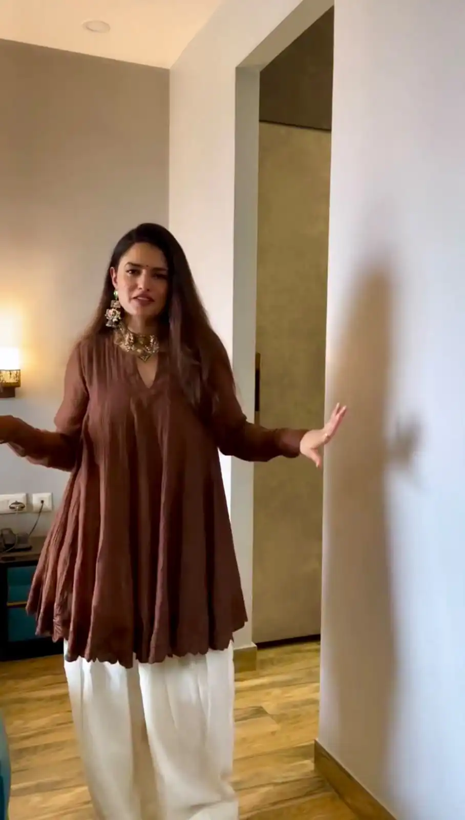 ST 248 Brown Brown Mal Chanderi Salwar Suit Perfect for Wedding, Party, Baisakhi, Housewarming, Sangeet – Introductory Price ₹1899. Delivery 4-6 Working D | Jump Suits, Salwar suit, Designer Suits, Casual Suits, Creative suits, Palazzo Suits, Party Wear Suits, Patiala Suits, Straight Suits
