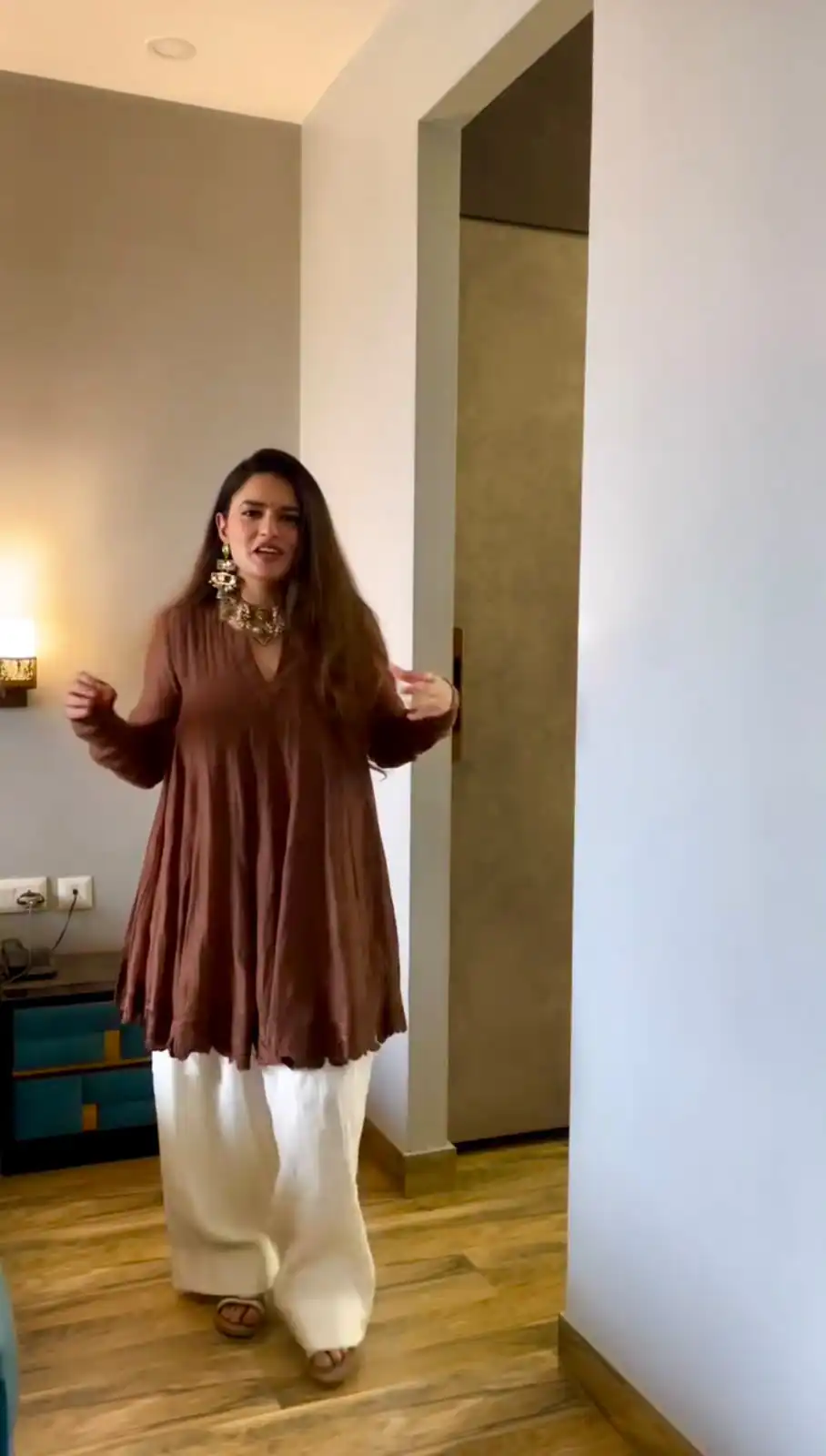 ST 248 Brown Brown Mal Chanderi Salwar Suit Perfect for Wedding, Party, Baisakhi, Housewarming, Sangeet – Introductory Price ₹1899. Delivery 4-6 Working D | Jump Suits, Salwar suit, Designer Suits, Casual Suits, Creative suits, Palazzo Suits, Party Wear Suits, Patiala Suits, Straight Suits