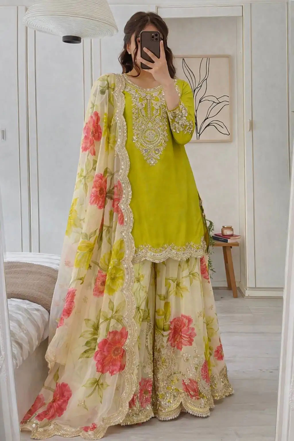 ZC 8011 Green Chinon Silk Salwar Suit with Embroidery Work & Sequins Work. Get it for ₹2399. Delivery 4-6 Working Days. Shop now. | Jump Suits, Salwar suit, Designer Suits, Casual Suits, Creative suits, Palazzo Suits, Party Wear Suits, Patiala Suits, Straight Suits