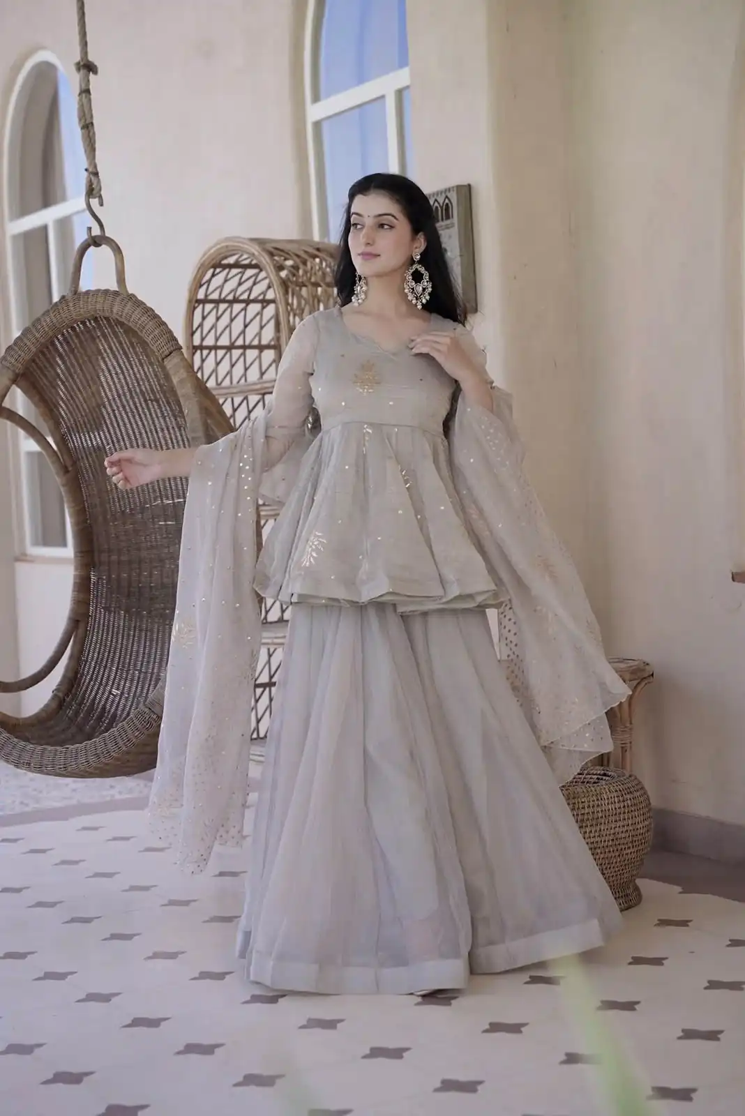 RTC 6046 Grey Grey Tabby Silk Salwar Suit. Perfect for Wedding, Party, Mehendi, Eid, Raksha Bandhan – Exclusive Offer ₹2399. Delivery 4-6 Working Days. | Jump Suits, Salwar suit, Designer Suits, Casual Suits, Creative suits, Palazzo Suits, Party Wear Suits, Patiala Suits, Straight Suits