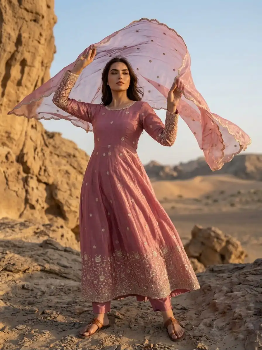 JF 052 Peach Fendy Silk Gown with Sequins Work & Thread Embroidery. Now at just ₹2399. Delivery 4-6 Working Days. Shop now. | Gowns, Bollywood Gowns, Creative Gowns, Designer Gowns, Embroidered Gowns, Party Wear Gowns