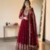 SSR 546 Red in Georgette Embroidery Work & Sequins Work Gown . Get it for ₹2149. Delivery 4-6 Working Days. Online Shop now. | Gowns, Bollywood Gowns, Creative Gowns, Designer Gowns, Embroidered Gowns, Party Wear Gowns