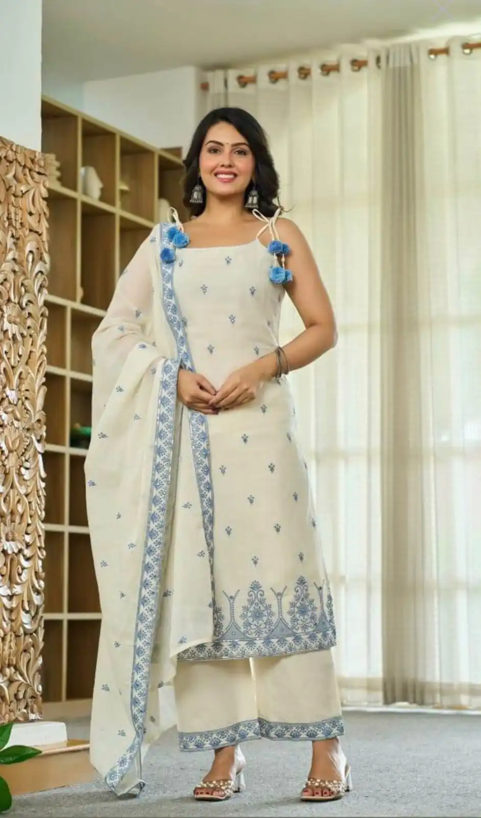 MF 476 Blue Embroidery Sequins Work Salwar Suit in Pink Maska Cotton Silk. Wedding, Party, Festive, Price 2049 - Delivery 4-6 Working Days. Shop now. | Jump Suits, Salwar suit, Designer Suits, Casual Suits, Creative suits, Palazzo Suits, Party Wear Suits, Patiala Suits, Straight Suits