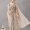 ST 1180 Chiku in Chiku Chinon. Embroidery Work Gorgeous Saree Wedding, Party, Festive, Events, Grab it for ₹1899. Delivery 4-6 Working Days. Shop now. | Sarees, Bollywood Sarees, Creative Sarees, Designer Sarees, Embroidered Sarees, Ethnic Saree, Modern Digital sarees, Party Wear Sarees