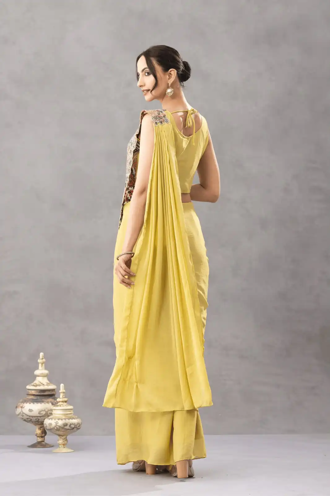 ST 1180 Lemon Yellow in Chinon. Embroidery Work Gorgeous Saree Wedding, Party, Festive, Events, Grab it for ₹1899. Delivery 4-6 Working Days. Shop now. | Sarees, Bollywood Sarees, Creative Sarees, Designer Sarees, Embroidered Sarees, Ethnic Saree, Modern Digital sarees, Party Wear Sarees