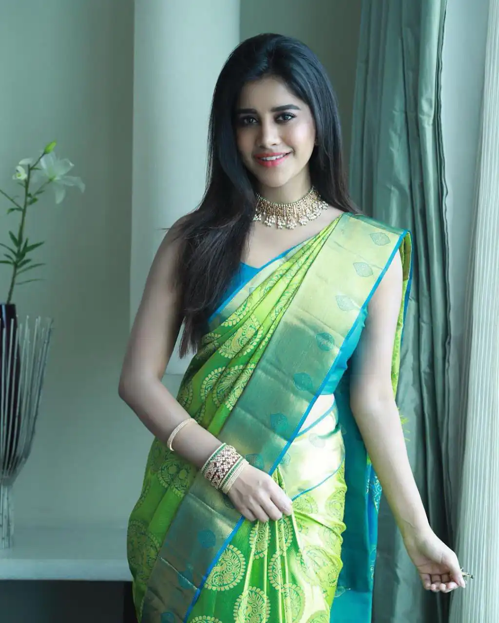 KP 4069 Green Soft Lichi Silk Cloth Saree Perfect for Wedding, Party, Family Gatherings, Sangeet, Festive Deal ₹1449. Delivery 4-6 Working Days | Sarees, Bollywood Sarees, Creative Sarees, Designer Sarees, Embroidered Sarees, Ethnic Saree, Modern Digital sarees, Party Wear Sarees