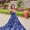 Ram 116 Blue Green Faux Georgette Mirror Work Gown Mirror Work Gown in Faux Georgette. Delivery 4-6 Working Days. Shop now. | Gowns, Bollywood Gowns, Creative Gowns, Designer Gowns, Embroidered Gowns, Party Wear Gowns